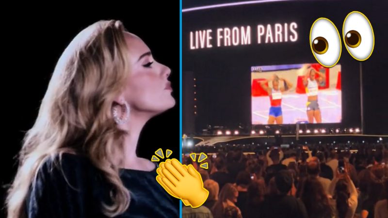 Watch: Adele stops Germany show mid-performance to play Olympic race for 75,000 fans