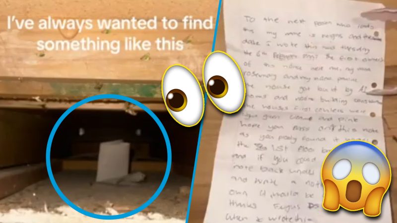 Napier woman finds mysterious 17-year-old note in her home's ceiling addressed to her
