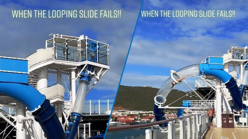 cruise ship slide fail