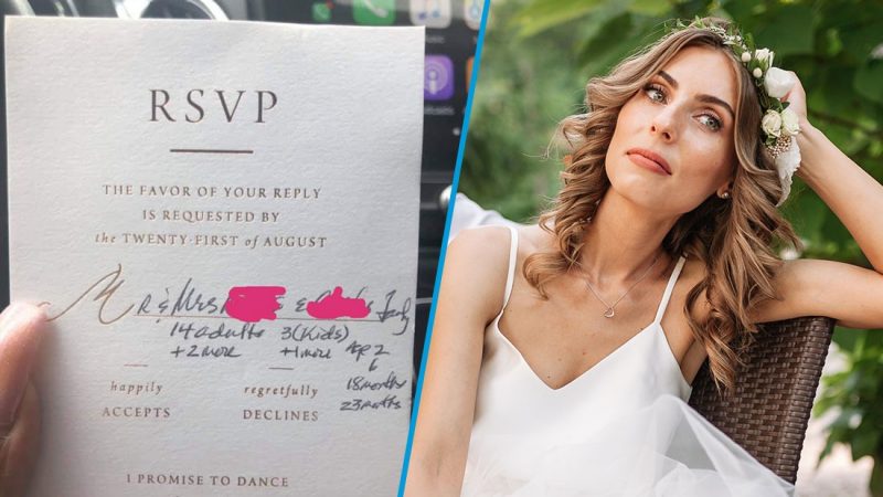 Bride to be left stunned by wedding guest's outrageous response to RSVP